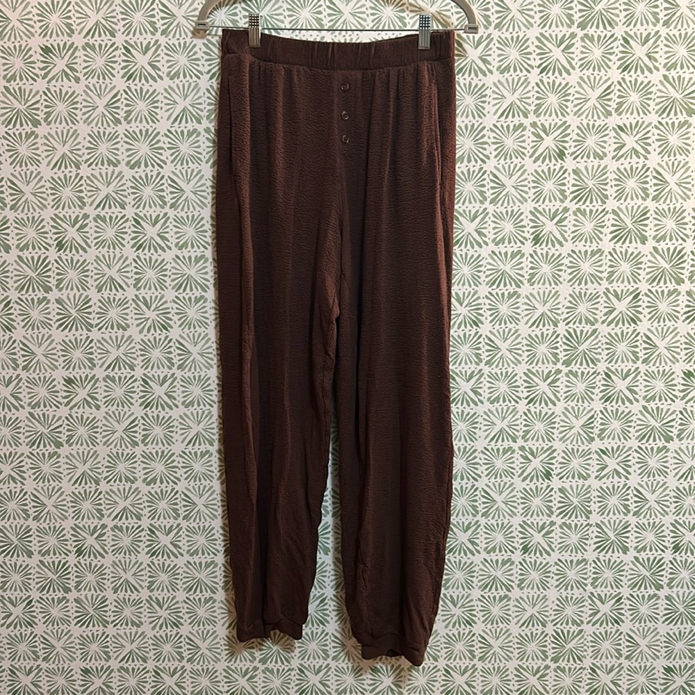 Richer Poorer Women’s Brown Bounce Knit Unwind Pant Sz M